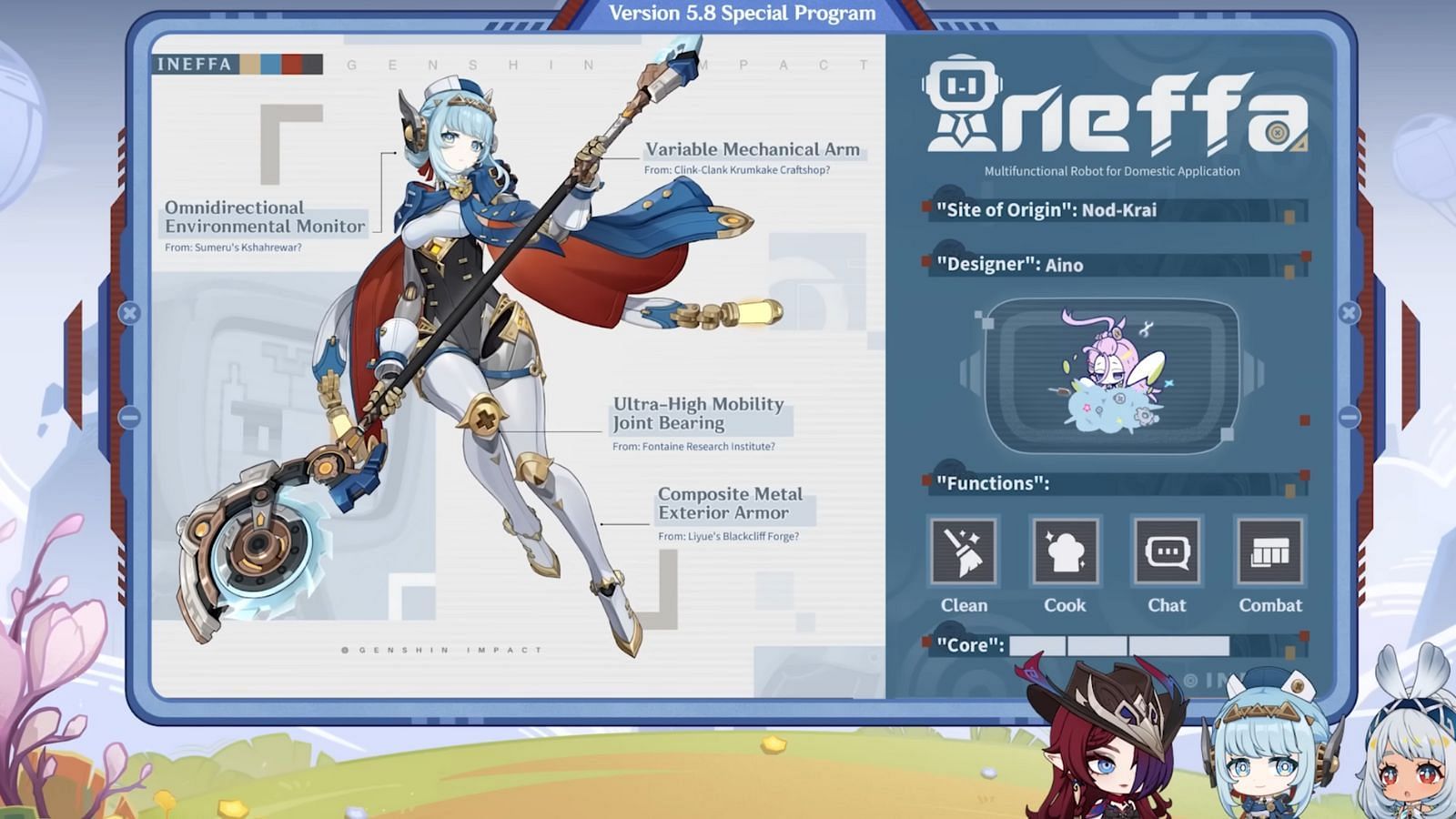 Ineffa's connection to the Natlan region (Image via HoYoverse)